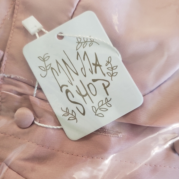 āSOLD OUTāPink Satin Romper Dress - Picture 7 of 11